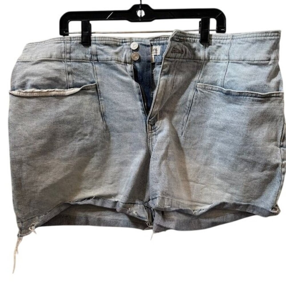 M Jeans by Maurices Distressed High-Waisted Light Wash Denim Shorts